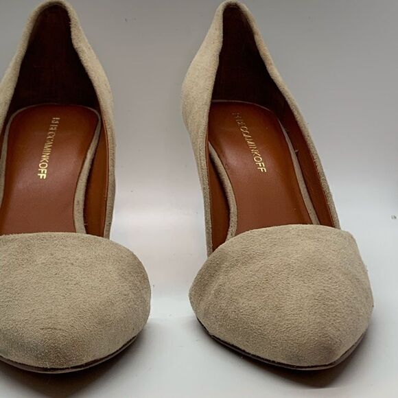 Rebecca Minkoff tan suede leather heels. - Picture 3 of 8